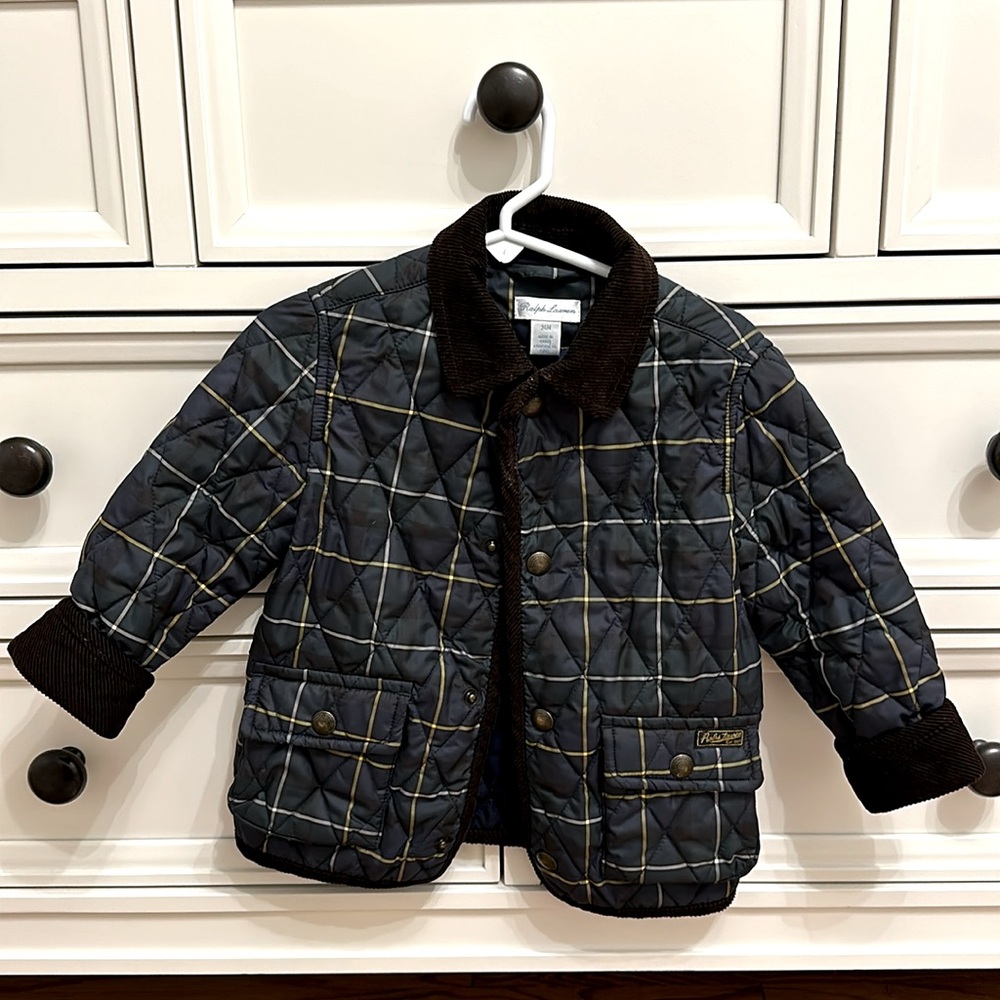 Ralph Lauren Plaid Quilted Coat